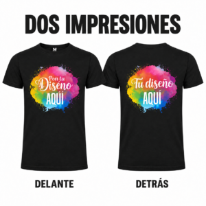 Camiseta personalizada · Dos impresiones